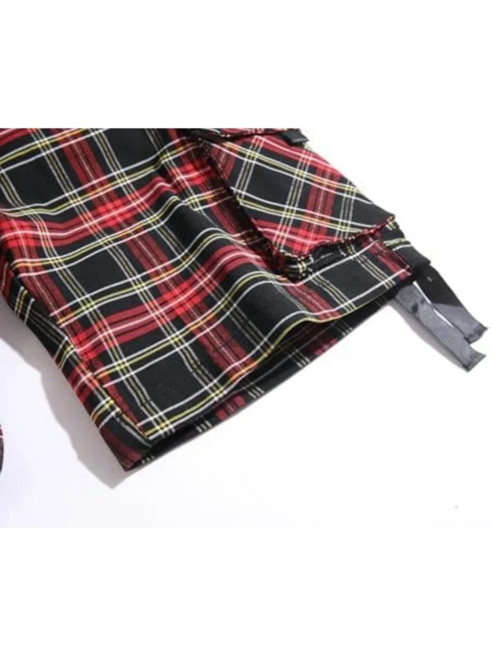 Plaid Cargo Shorts for Men - 10